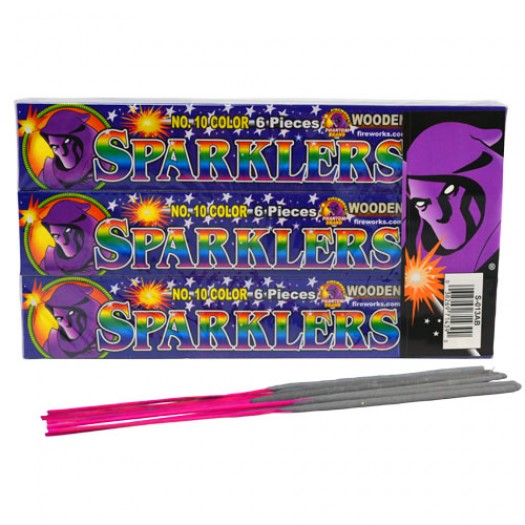 10 Color Bamboo Sparklers